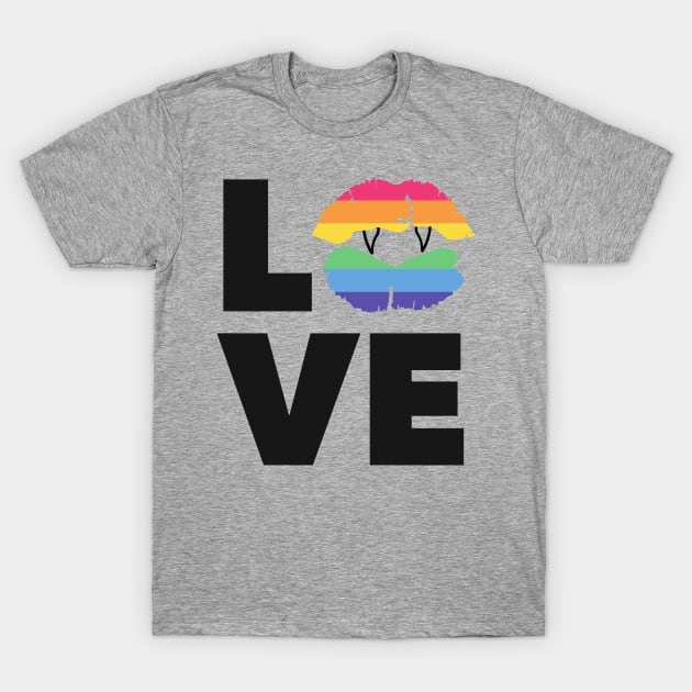 Love Pride Diversity Vampire Kiss T-Shirt by TheMavenMedium